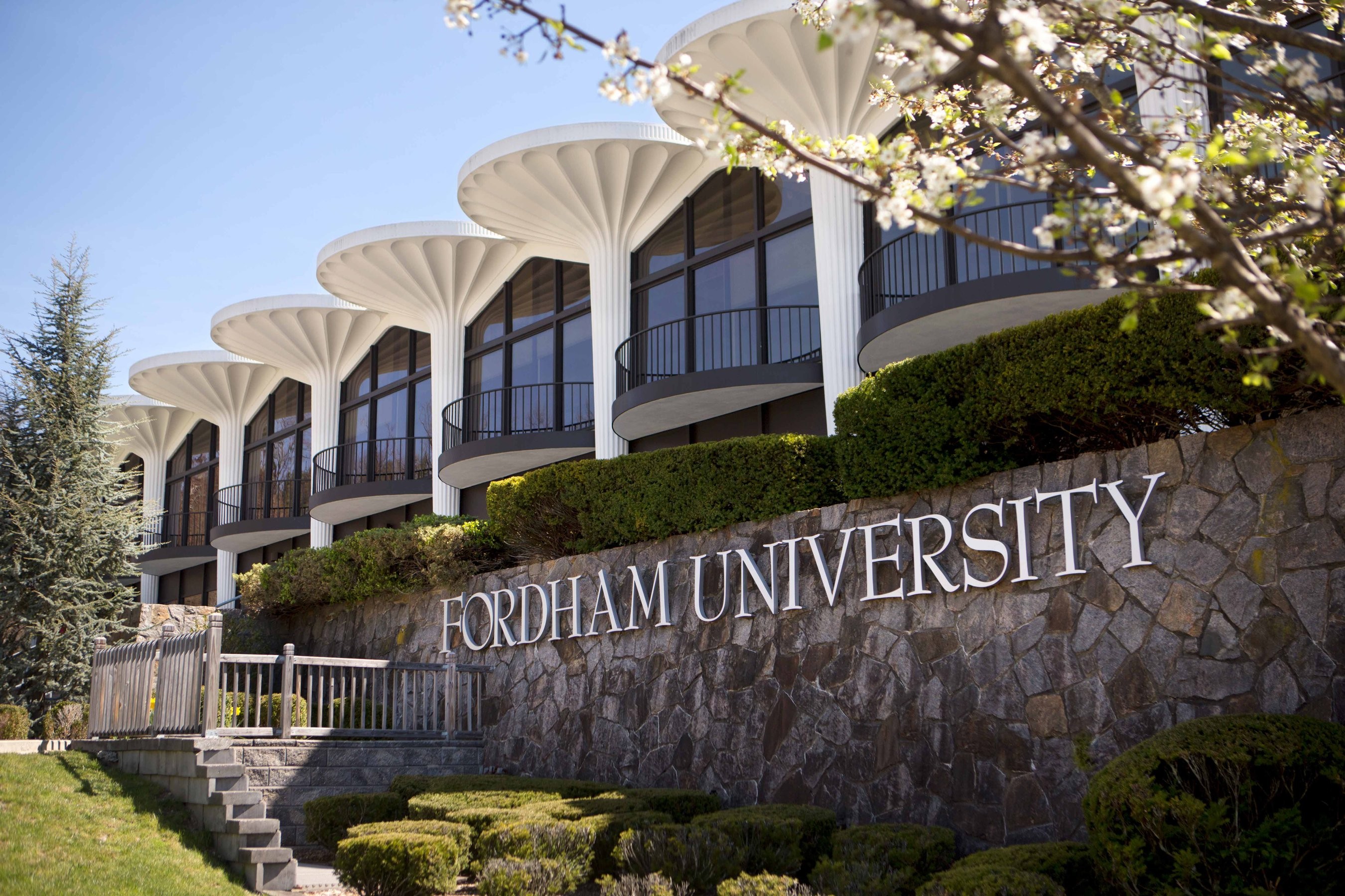 Modernist architecture at Fordham University Westchester campus