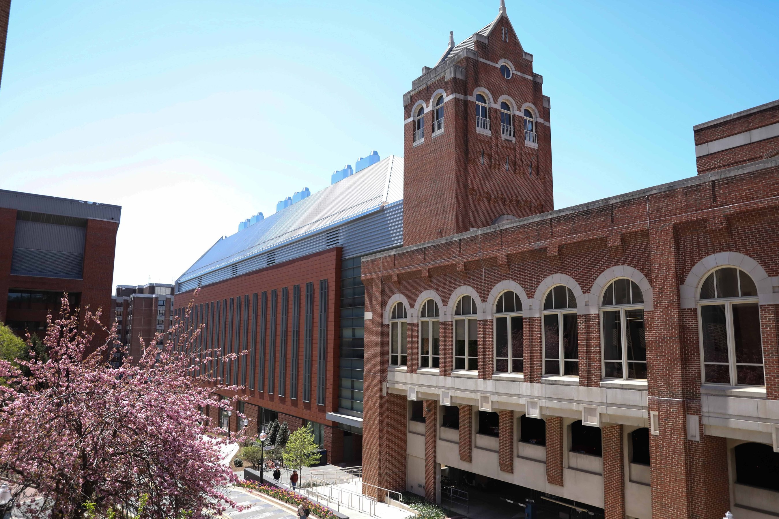 Brick buildings on the campus of Georgetown University